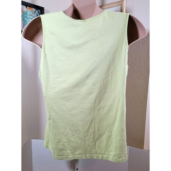 RQT Woman Pants Shirt Outfit Size 2X 22W Green Linen Rayon - Picture 4 of 5